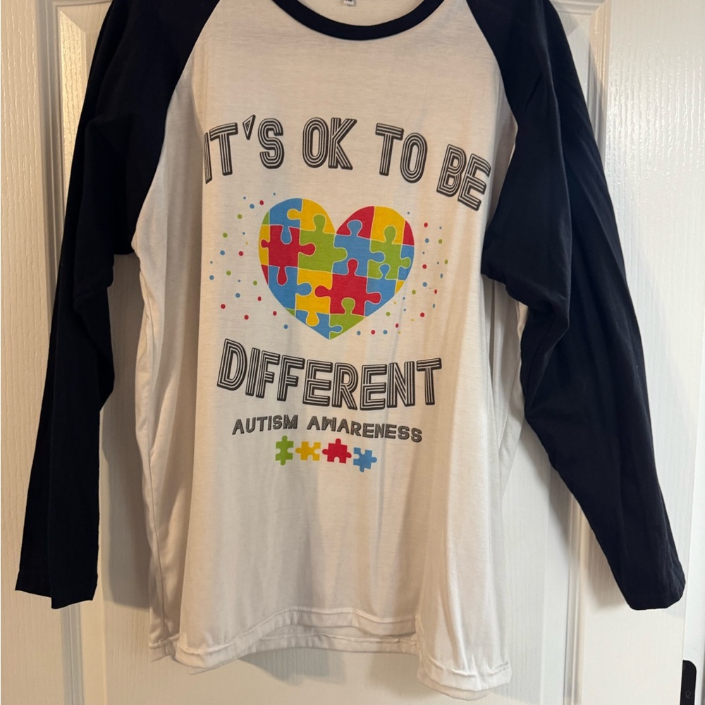 Black and White Autism Awareness Shirt